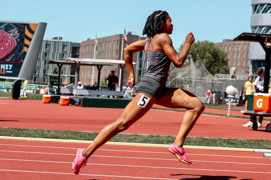 Allyria McBride dazzles in the 400-meter hurdles at the USATF Outdoor Championships (Vanderbilt Athletics)