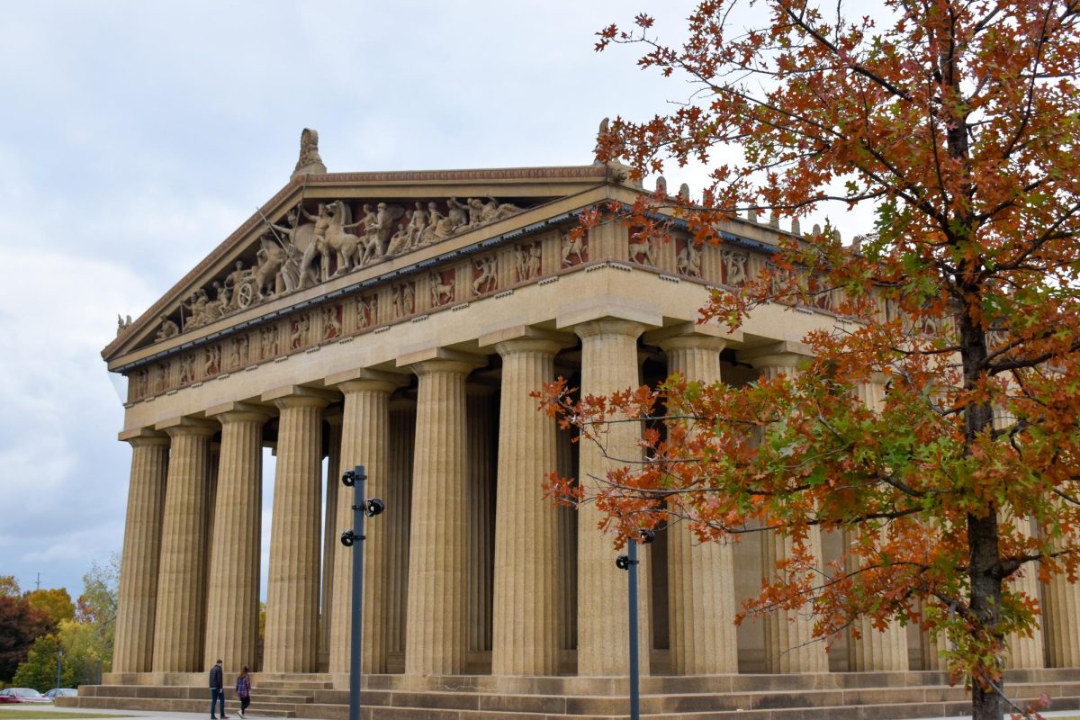 The Parthenon at Centennial Park, as captured on Oct. 31, 2022. (Hustler Multimedia/Claire Gatlin)
