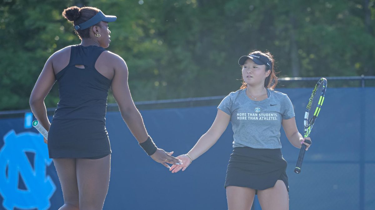 Célia-Belle Mohr and Anessa Lee advanced to their brackets doubles finals at the Kitty Harrison Invitational (Vanderbilt Athletics).