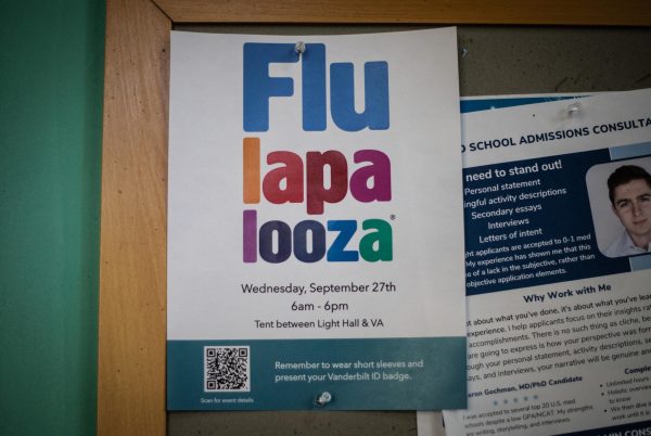 Flyer advertising Flulapalooza, as photographed on Sept. 26, 2023. (Hustler Multimedia/Kasey Kautz)