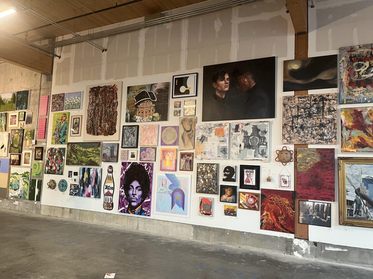 The exhibition in the Nashville Warehouse, as captured on Sep. 29, 2023. (Hustler Staff/Rosie Feng)