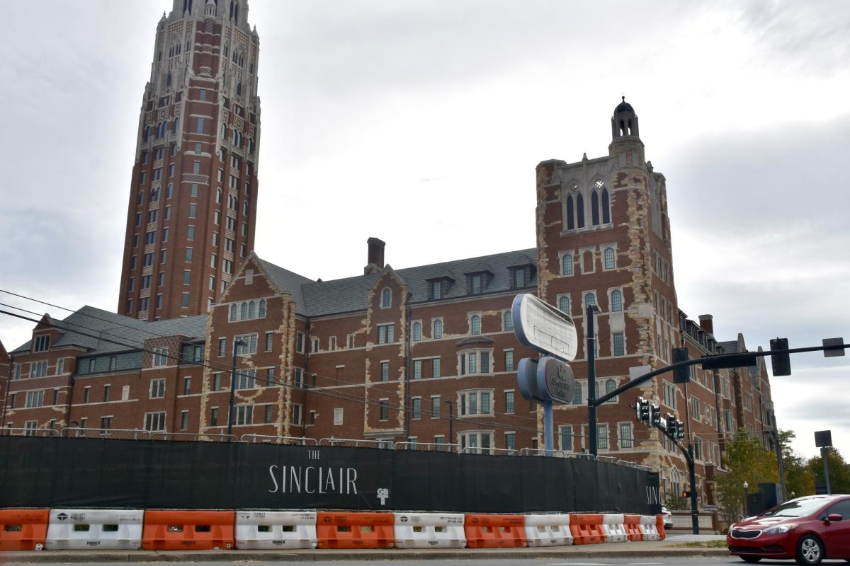 The construction site of the Sinclair, as photographed on Oct. 29, 2023 (Hustler Multimedia/Amelia Simpson)