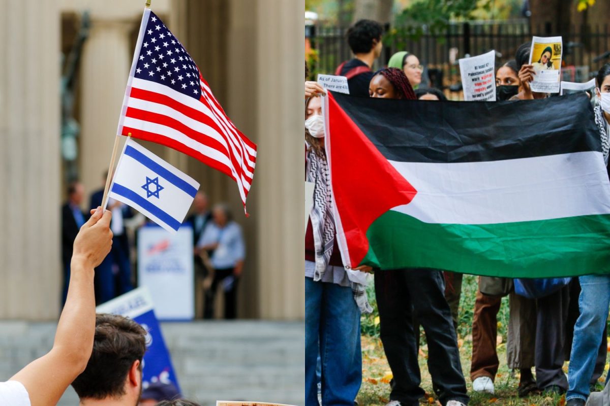 Pictures from students protesting in support of Palestine outside of Rand, Israeli flag in front of Nashville legislative building, as photographed Oct. 27, 2023. (Hustler Multimedia/Barrie Barto)