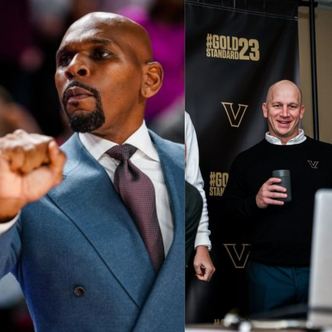 Jerry Stackhouse and Clark Lea met with the media on Tuesday. (Photos courtesy of Vanderbilt Athletics)