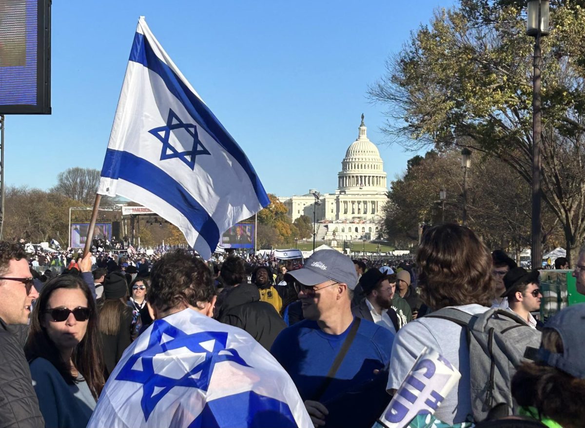Individuals rally at national March For Israel in Washington, D.C., as photographed on Nov. 14, 2023. (Photo courtesy of Isabella Lefkowitz-Rao)
