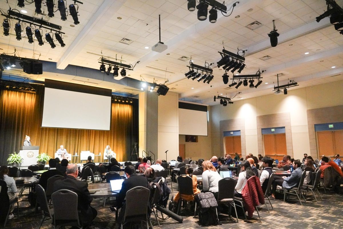 Nature holds Bioengineering for Global Health Conference in the Student Life Center, captured on Nov. 15, 2023. (Hustler Multimedia/Urmika Nandwani)