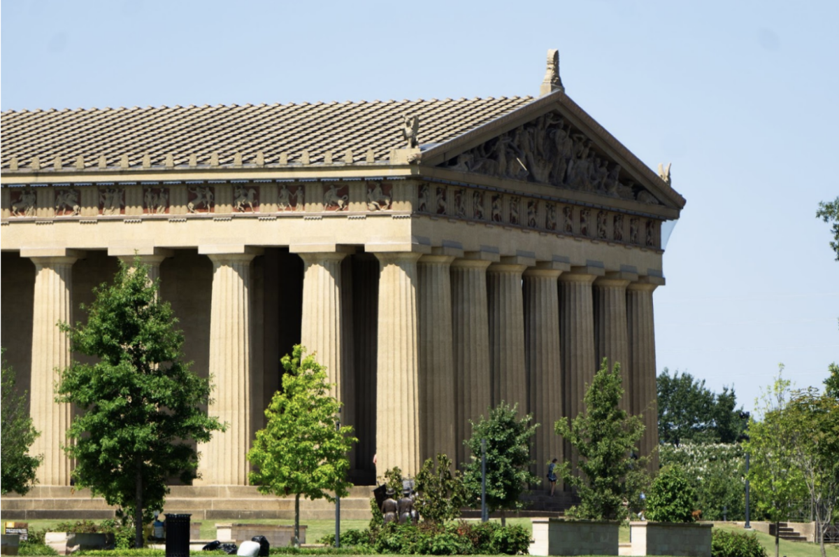 Centennial Parks Parthenon on a sunny afternoon, as captured on Sept. 2, 2023. (Hustler Multimedia/Laura Vaughan)