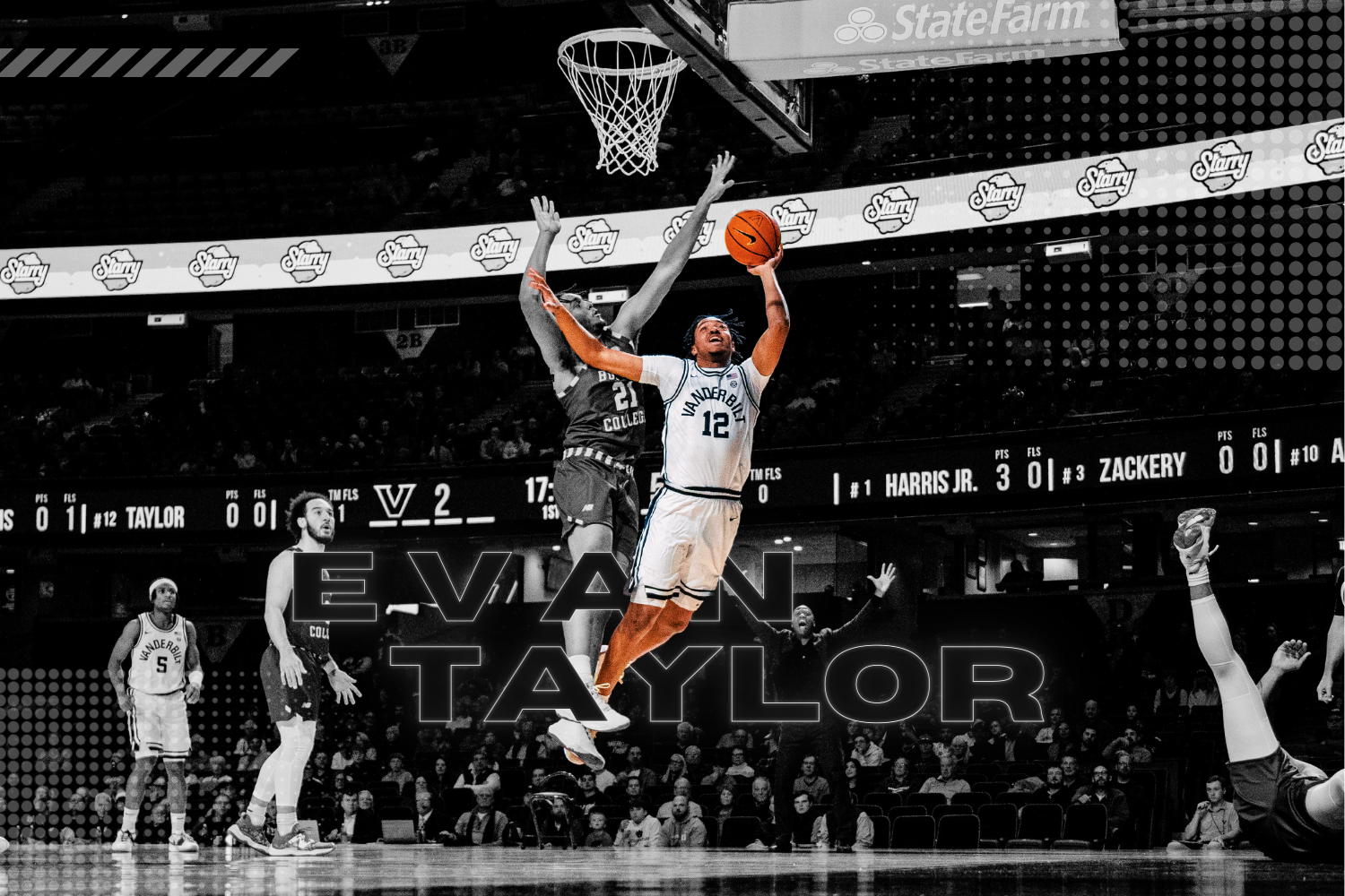 Evan Taylor has made an immediate impact on the Vanderbilt Mens Basketball team. (Hustler Multimedia/Lexie Perez)