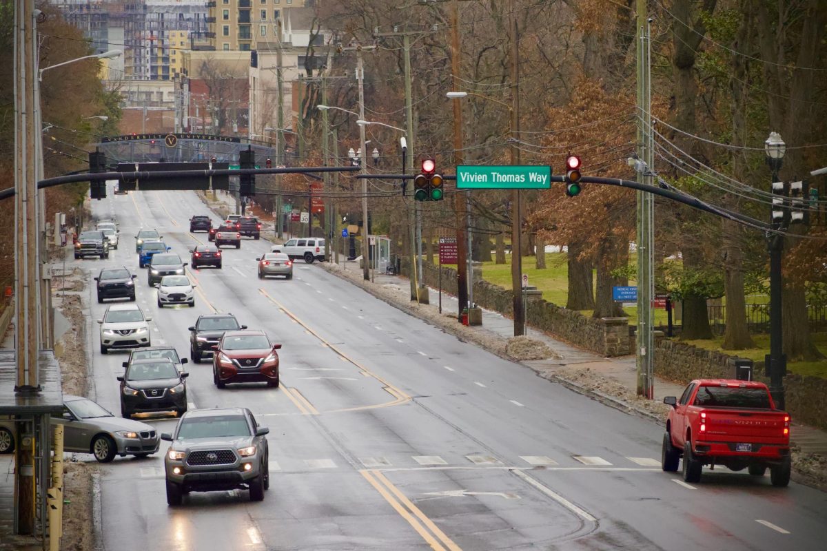 Vehicular traffic on 21st Ave S, as captured on Jan. 23, 2024. (Hustler Multimedia/Royce Yang)