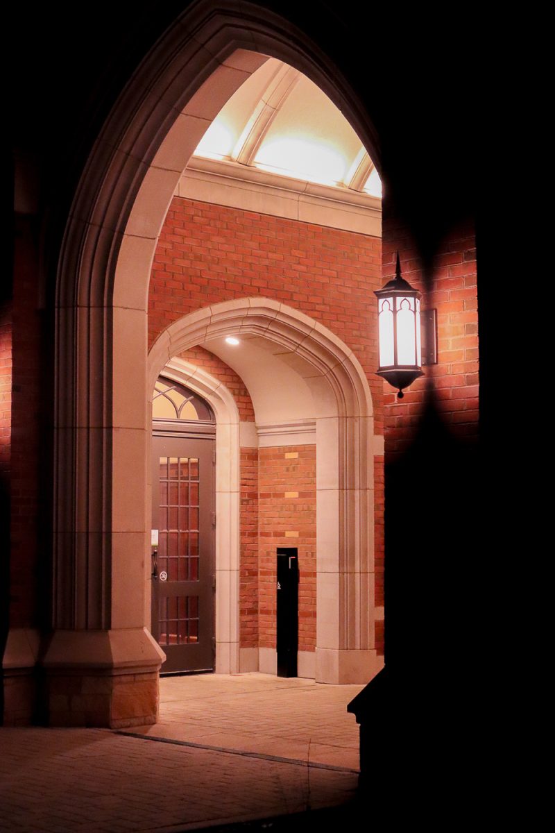 An archway at Rothschild College, as photographed on Nov. 18, 2023. (Hustler Multimedia/Sean Onamade)