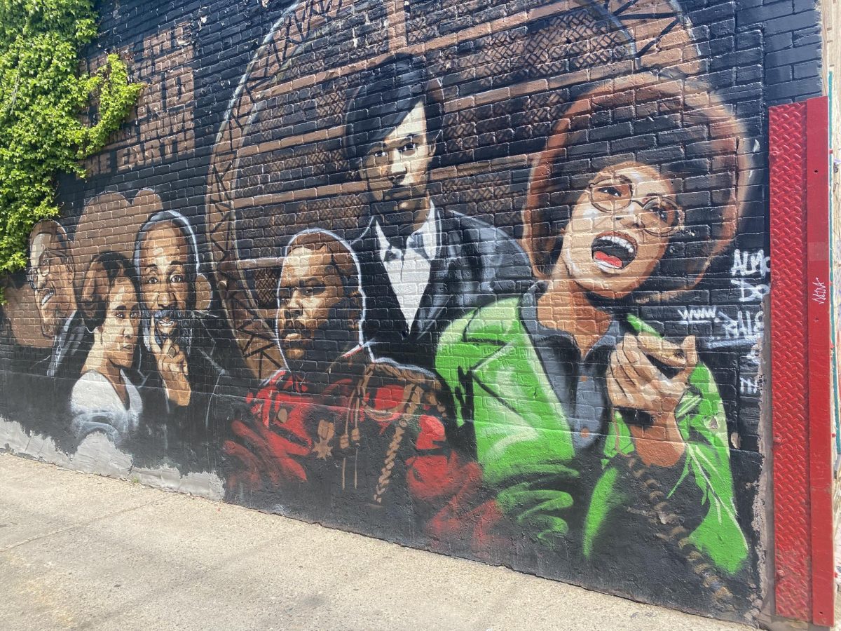 Mural depicting Malcolm X, Madam C.J. Walker and other prominent Black figures on the side of a building in Minneapolis, Minnesota, as captured on May 30, 2022. (Hustler Multimedia/TaMyra Johnson) 