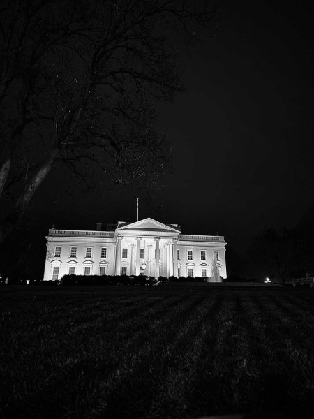The famous home to the president of the United States of America on a chilly evening, as photographed on Jan. 3, 2024. (Hustler Multimedia/Lyton Mhlanga)