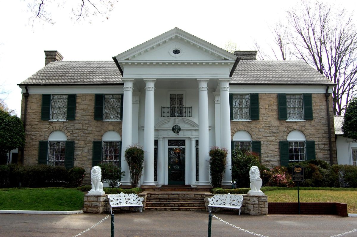Graceland, Elvis Presley’s estate, in Memphis, Tenn. as captured on March 25, 2009. (Courtesy of Russ Glasson)