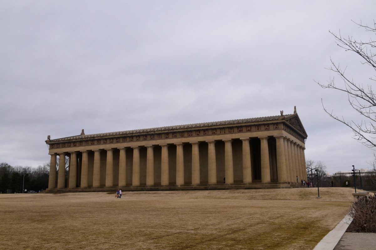 Photograph of the Parthenon in Centennial Park, as photographed on March 3, 2024. (Hustler Multimedia/Alondra Moya)