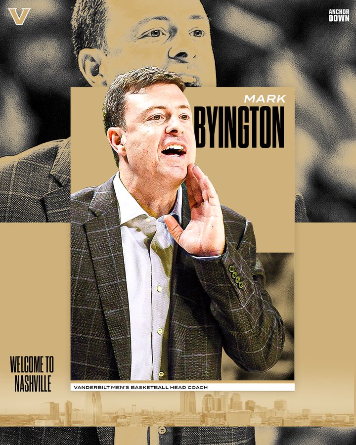 Vanderbilt announced Mark Byington as the next head coach of Vanderbilt Mens Basketball. (Vanderbilt Athletics)