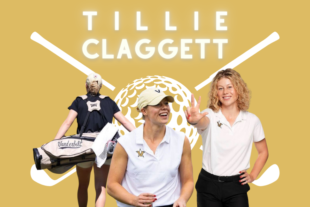 Tillie Claggett celebrates on the course. (Hustler Multimedia, Lexie Perez)