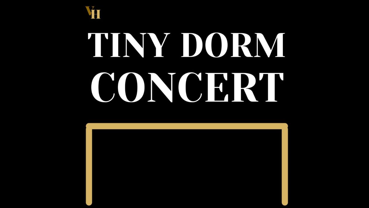 Graphic cover for Tiny Dorm Concert Cover (Hustler Multimedia/Jaylan Sims)