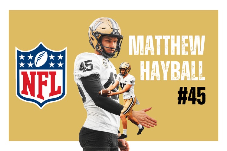 Matthew Hayball has punted for Vanderbilt for two years, he now enters the NFL draft. (Hustler Multimedia/Lexie Perez)