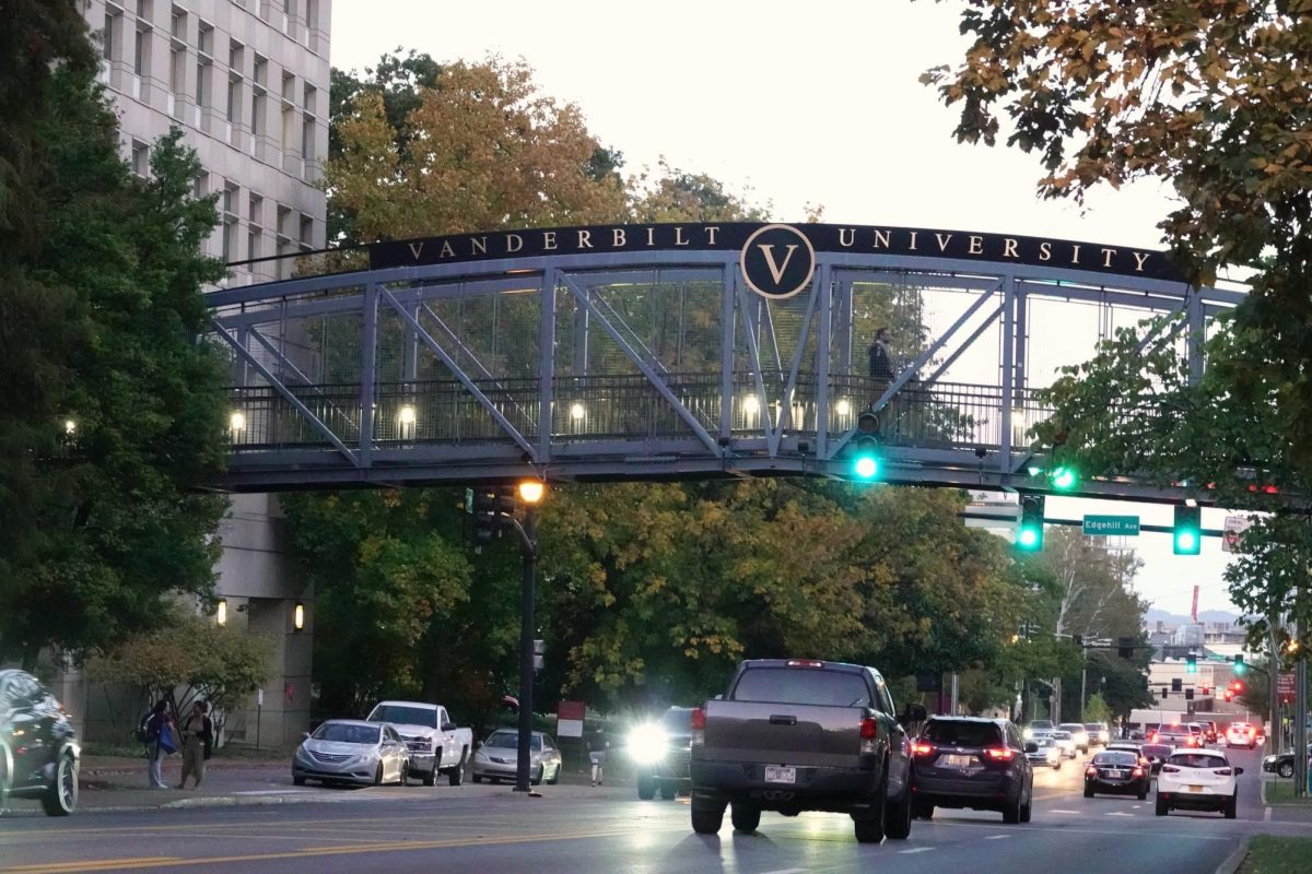 Cars pass under bridge, as photographed on Oct. 25, 2023. (Hustler Multimedia/Abby Hoelscher)