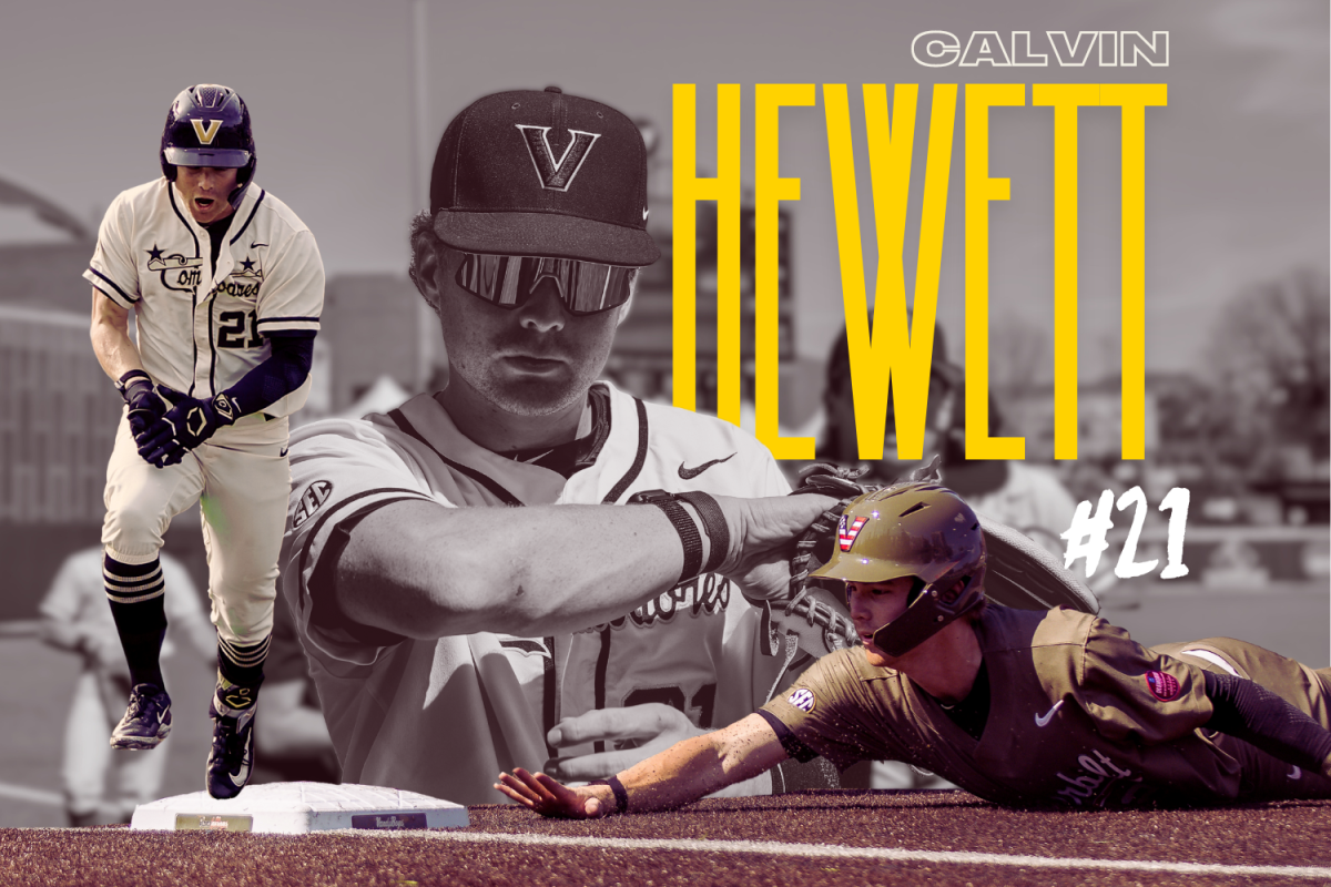 Calvin Hewett has played at Vanderbilt for four years. Now, he tries to lead them to the College World Series once again. (Hustler Multimedia/Lexie Perez)
