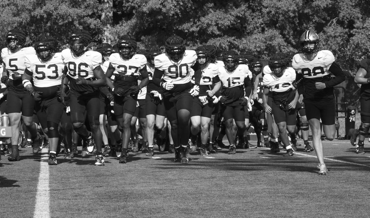 Vanderbilt's athletes take the field for the second-to-last day of fall camp, as photographed on August 21, 2024. (Hustler Multimedia/George Albu)