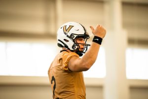 NASHVILLE, TENNESSEE - JULY 31: Vanderbilt Football has its first practice on July 31, 2024 in Nashville, Tennessee. (Photo by Avery Watson/Vanderbilt University)