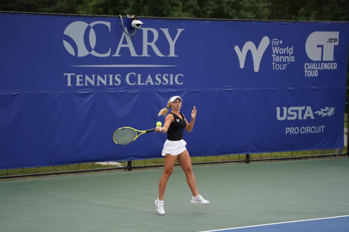 Valeria Ray competes at the ITA All-American championships on Sept. 23, 2024. (Vanderbilt Athletics)