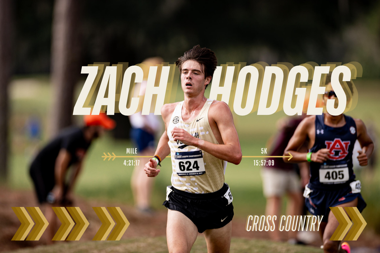 Zach Hodges is now entering his fourth year as a cross country athlete for the Vanderbilt Commodores. (Hustler Multimedia/Emily Won)