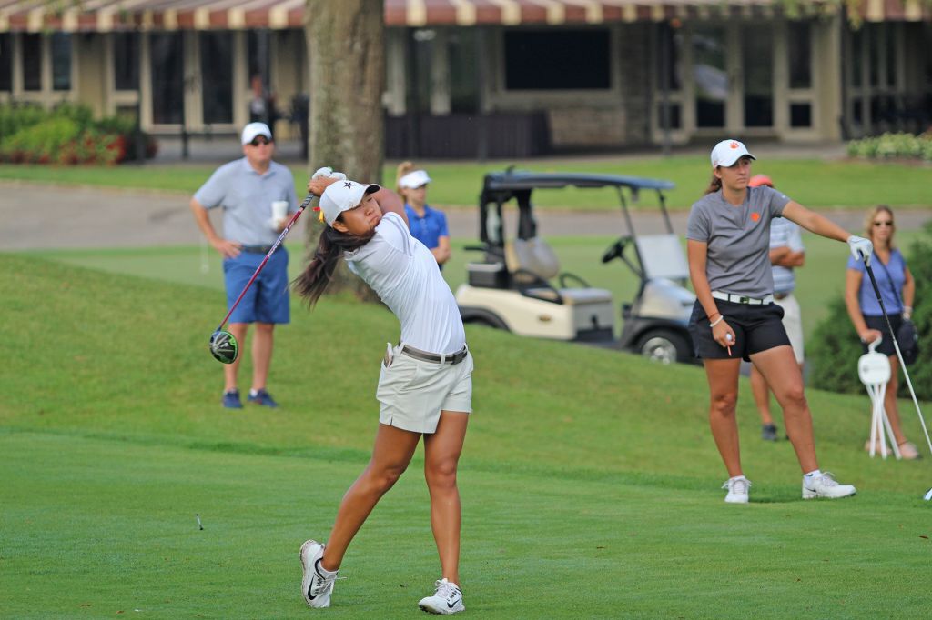 A Vanderbilt golfer swings a driver, as photographed on Sept. 21, 2024. (Vanderbilt Athletics)