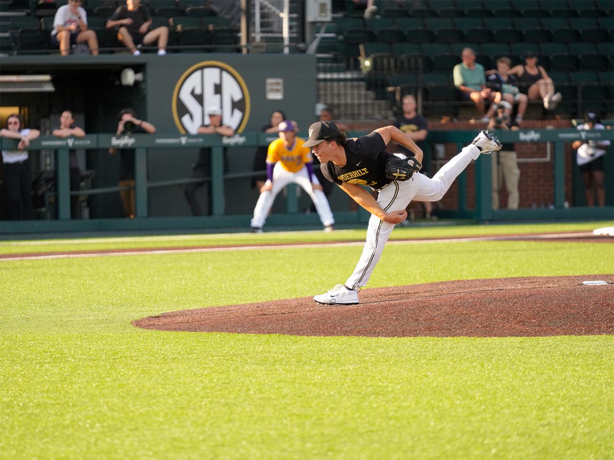 Cody Bowker throws a pitch as photographed on Oct. 4, 2024. (Hustler Staff/Connor Campbell)