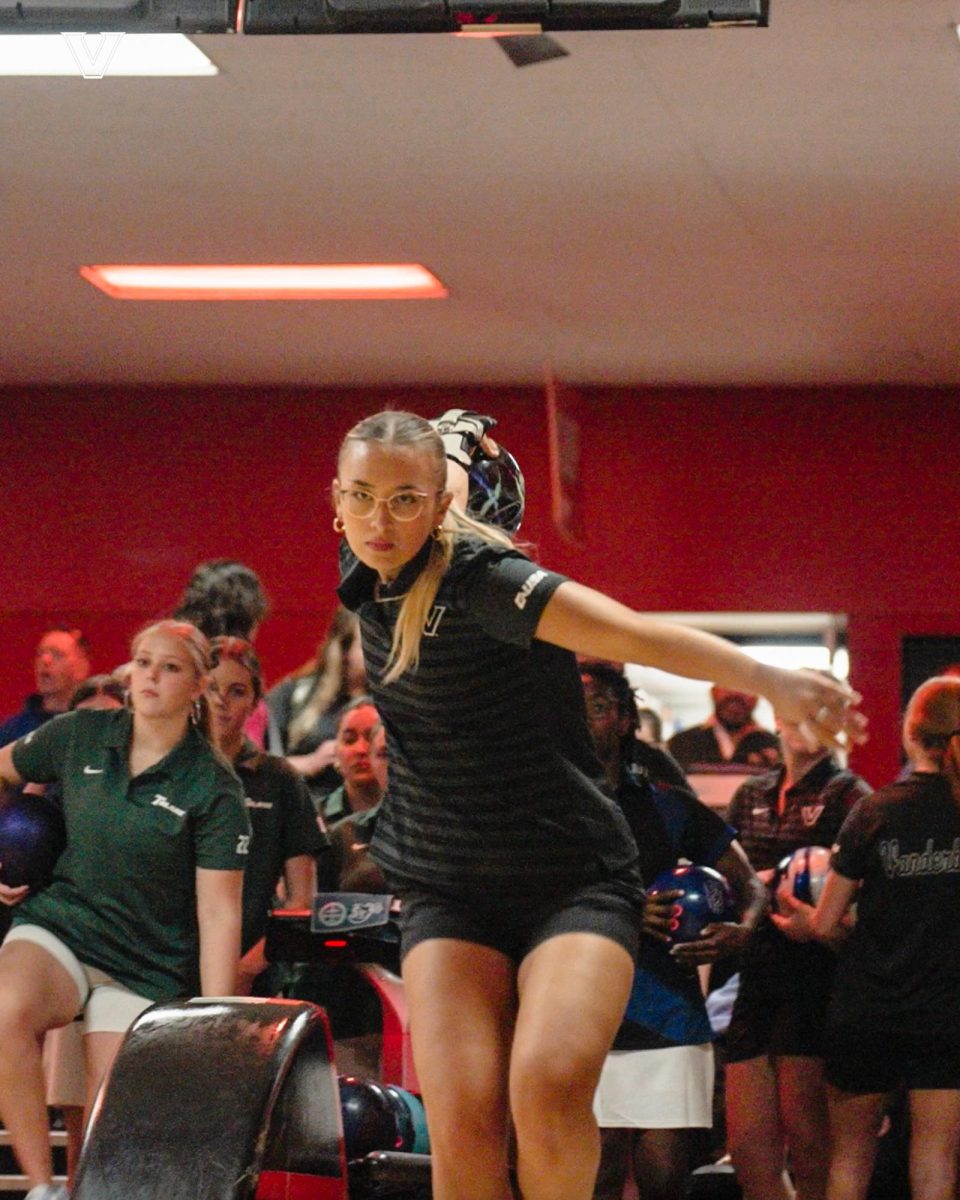 Isabel Allen bowls at the Destination Orlando tournament. (Vanderbilt Athletics)