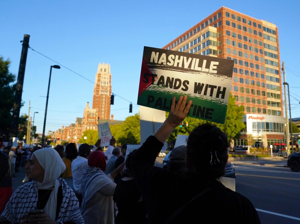 Students for Justice in Palestine joined 13 other local community organizations to host a protest and march on West End Ave.
