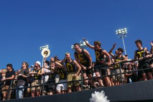 Vanderbilt fans celebrate during the Commodores' win over No. 1 Alabama, as photographed on Oct. 5, 2024. (Hustler Multimedia/Nikita Rohila)