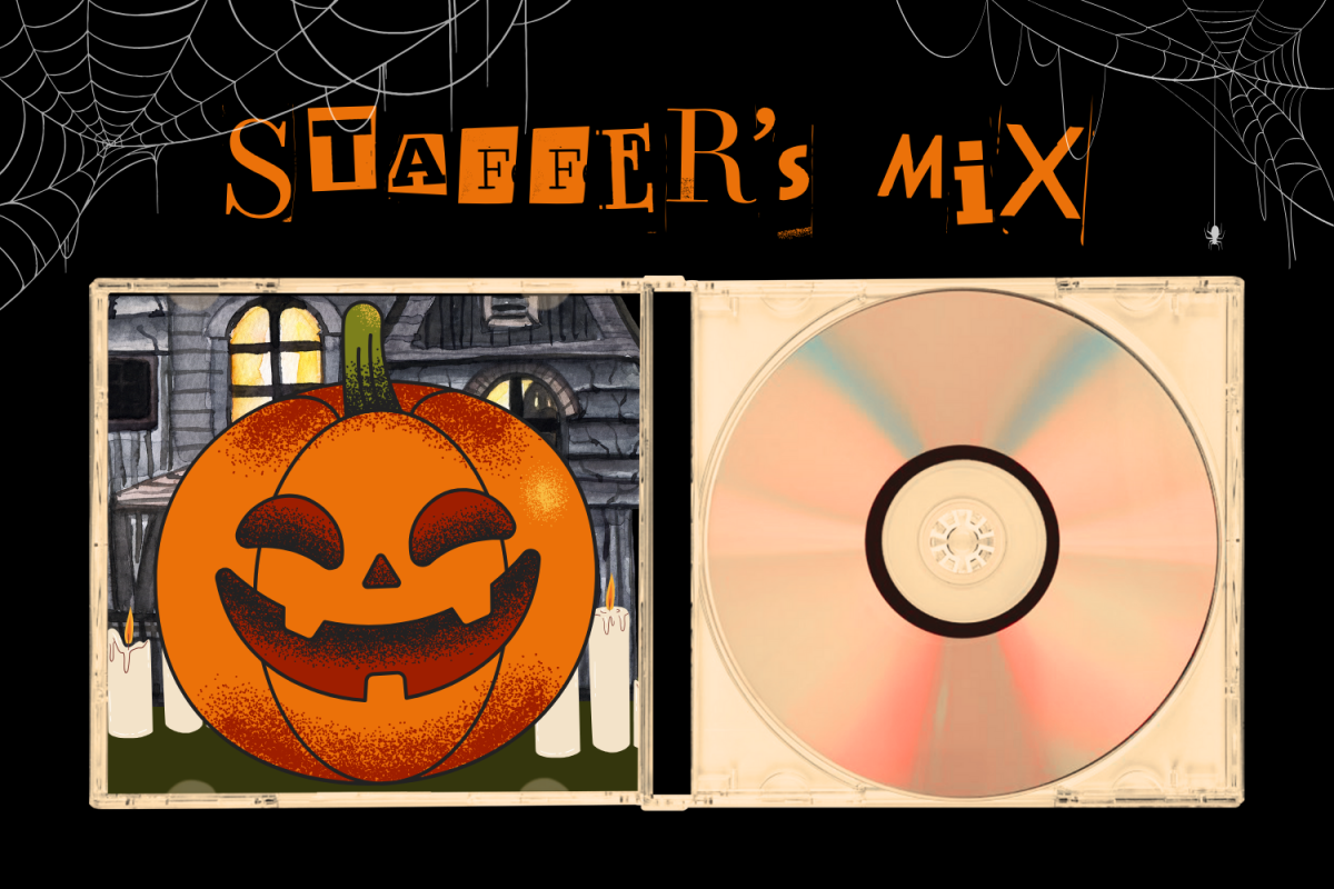 (Graphic depicting the inside of a CD case with a pumpkin on one side and a CD on the other. Hustler Multimedia/ Lexie Perez)