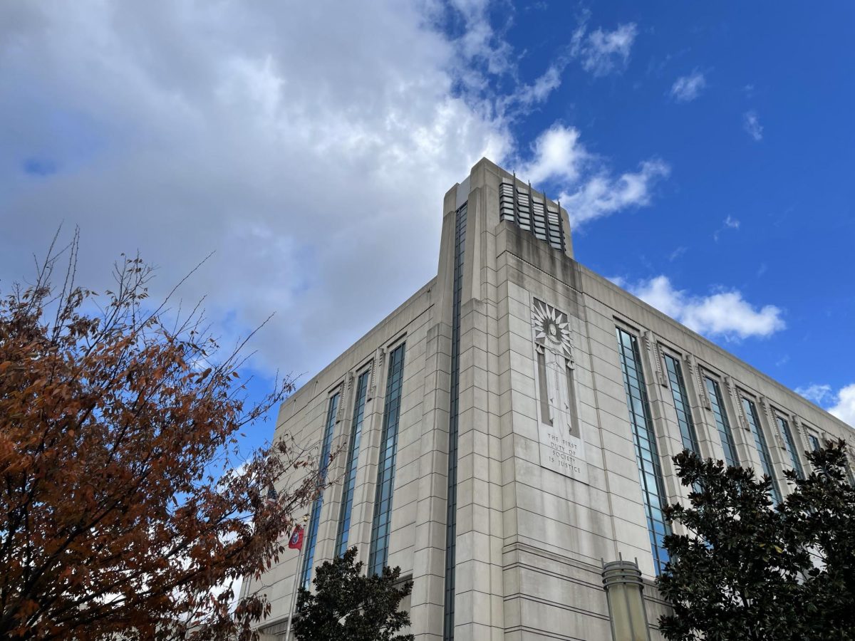 The Justice A. A. Birch Building, as photographed on Nov. 20, 2024. (Hustler Staff/Jacob Stoebner)