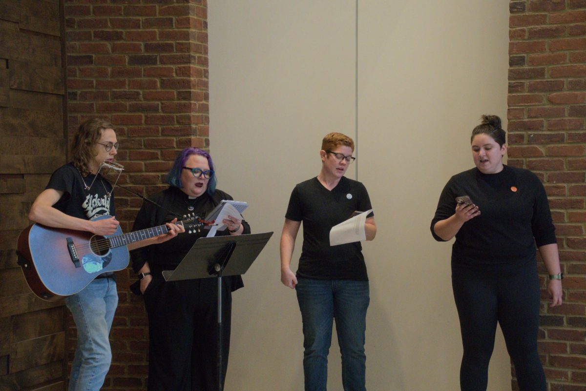 Students protested in response to alleged comments made by Dean Yolanda Pierce during a hearing with the National Labor Relations Board.