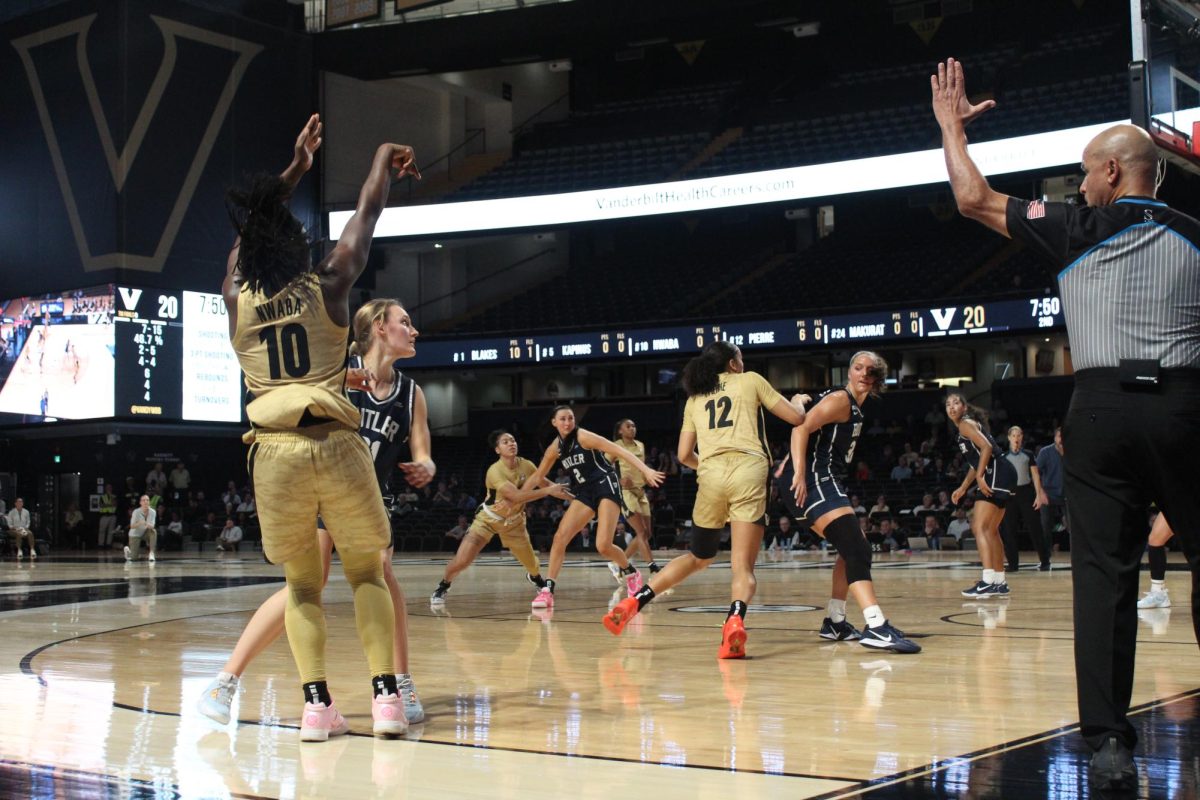 Jane Nwaba put up a three from the corner as photographed on Nov. 17, 2024. (Hustler Multimedia/Nathan Malkin)
