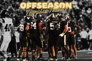 Vanderbilt's offensive line huddles up. (Hustler Multimieda/Lexie Perez)