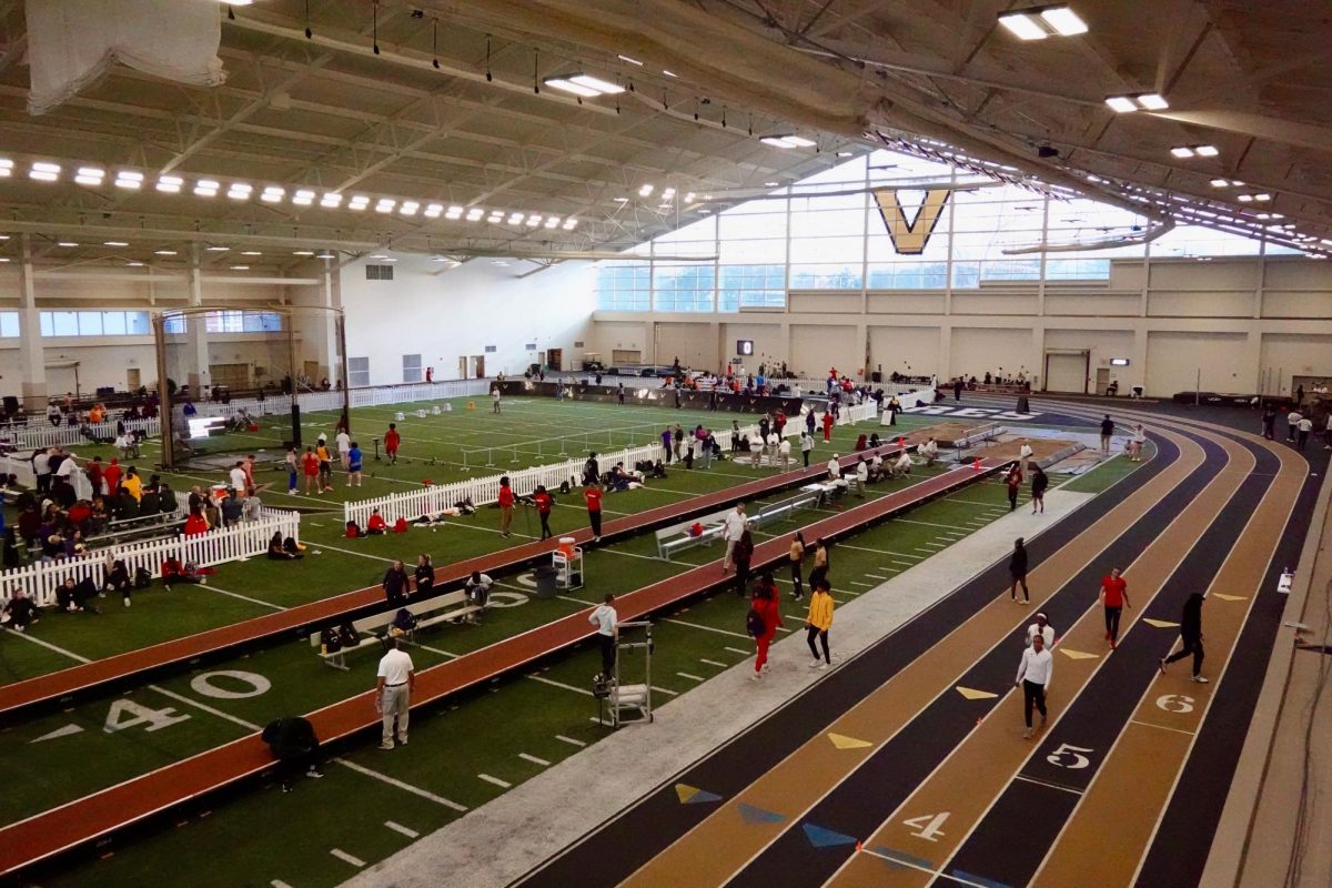 Overhead view of the events at the Vanderbilt Invitational, as phorographed on Jan. 17, 2024. (Hustler Multimedia/Barrie Barto)