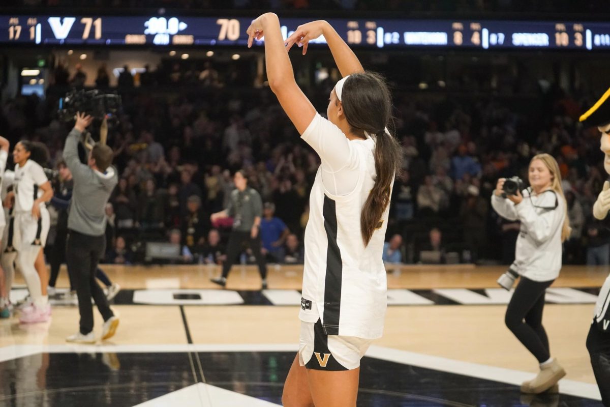 Khamil Pierre celebrates a win against Tennessee, as photographed on Jan. 19, 2024. (Hustler Multimedia/Lana English)