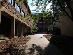 The upper courtyard of Stevenson Center Complex, as photographed on Sept. 12, 2024. (Hustler Multimedia/George Albu)