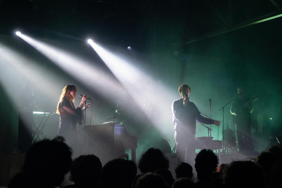 Matt Maltese and Cornelia Murr perform “Pined For You My Whole Life,” as photographed on Sept. 16, 2025. (Hustler Multimedia/Lucas Zhang) 