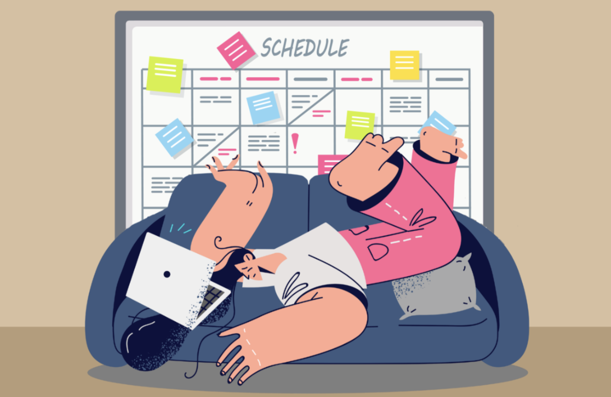 In the midst of adjusting to college, first-years are feeling overwhelmed and overbooked by university-mandated events. (Hustler Multimedia/Lexie Perez)