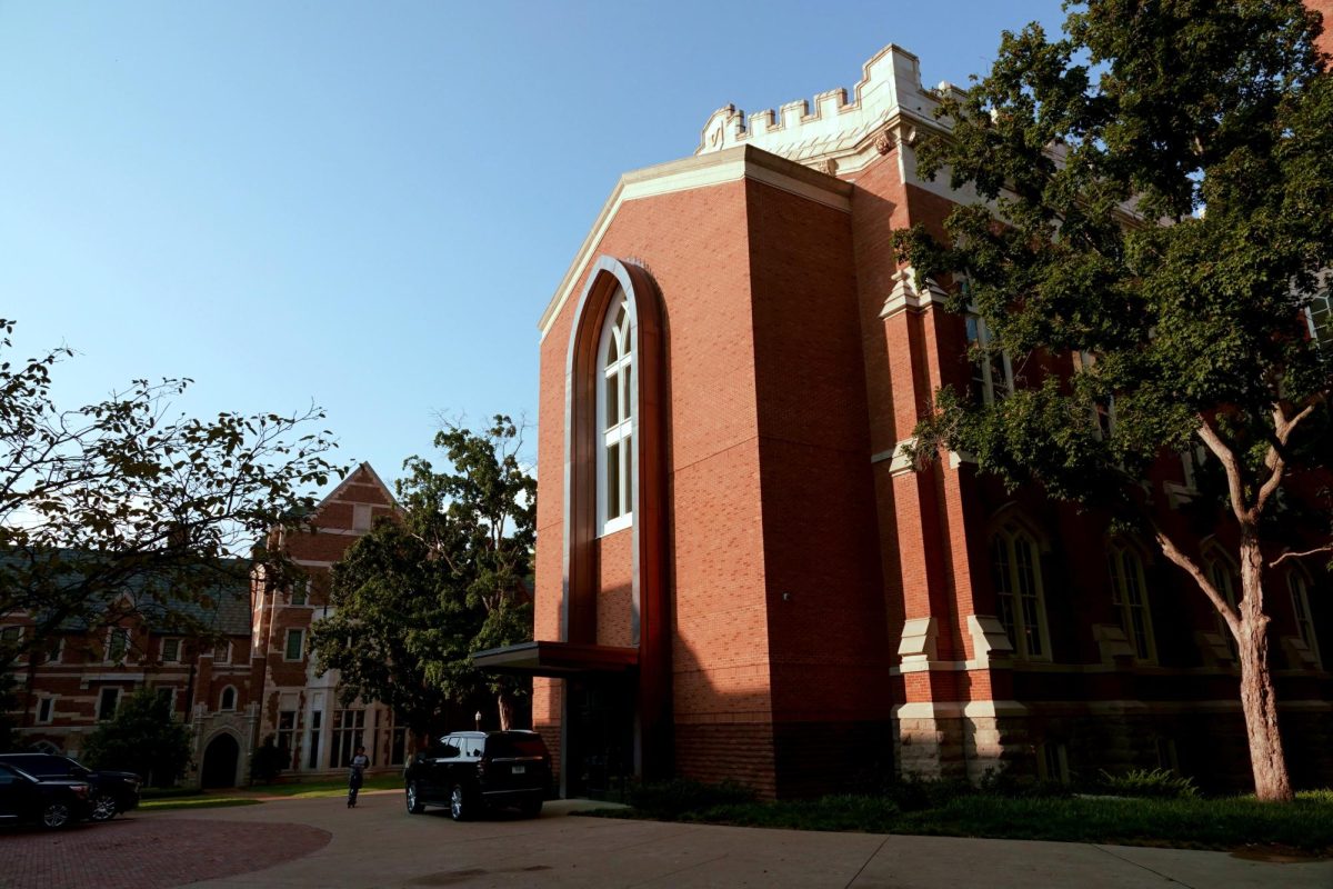 A black car waits outside the back door of Kirkland Hall, as photographed on Sept. 11, 2025. (Hustler Multimedia/Corey Lochan)