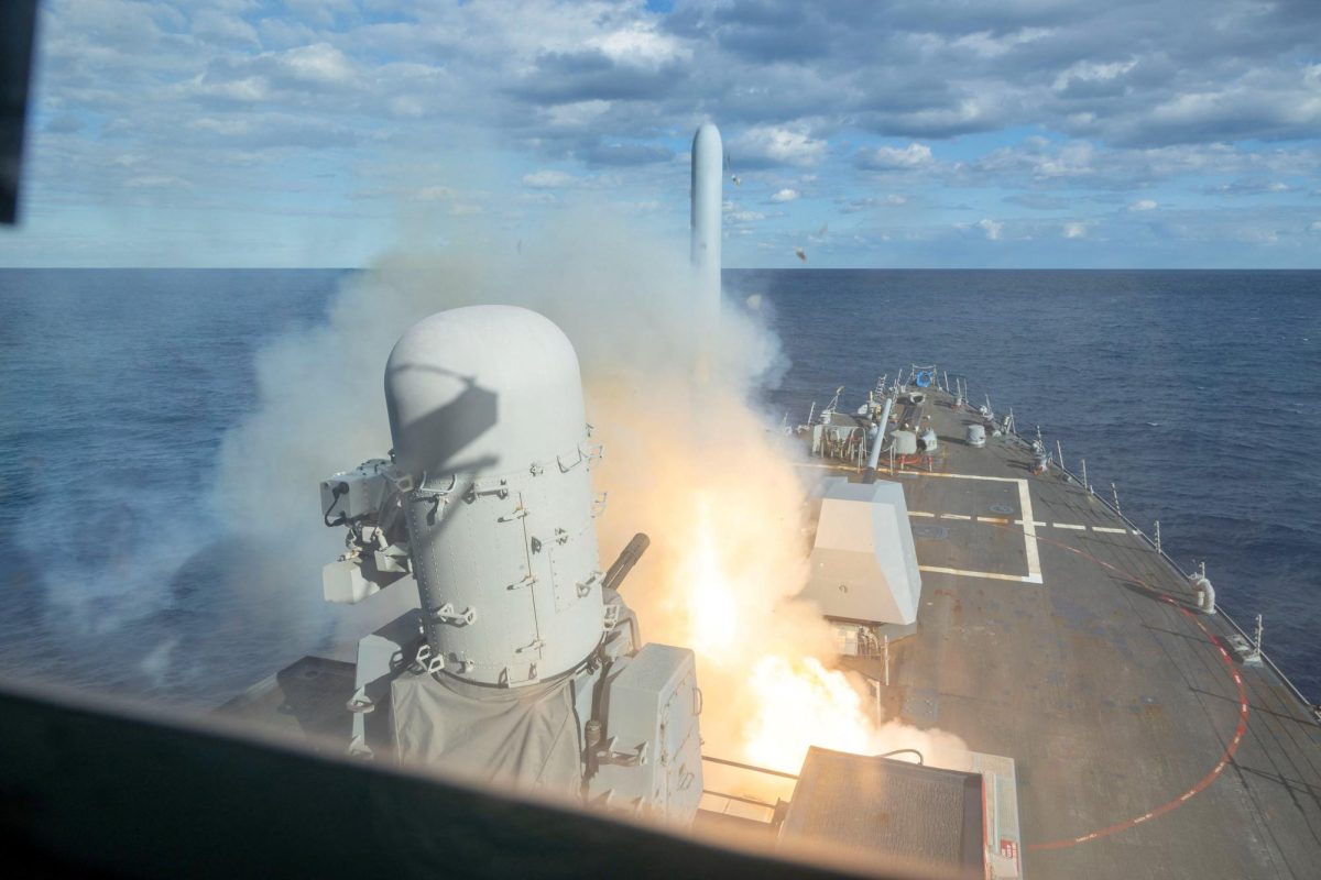 A still image released by U.S. Central Command (CENTCOM), which accompanied a press release describing the operation dubbed "Epic Fury", an attack by the United States and Israel on Iran, shows a rocket launch from a ship, in this picture obtained from social media released February 28, 2026. (Photo Courtesy of US CENTCOM via X via REUTERS)