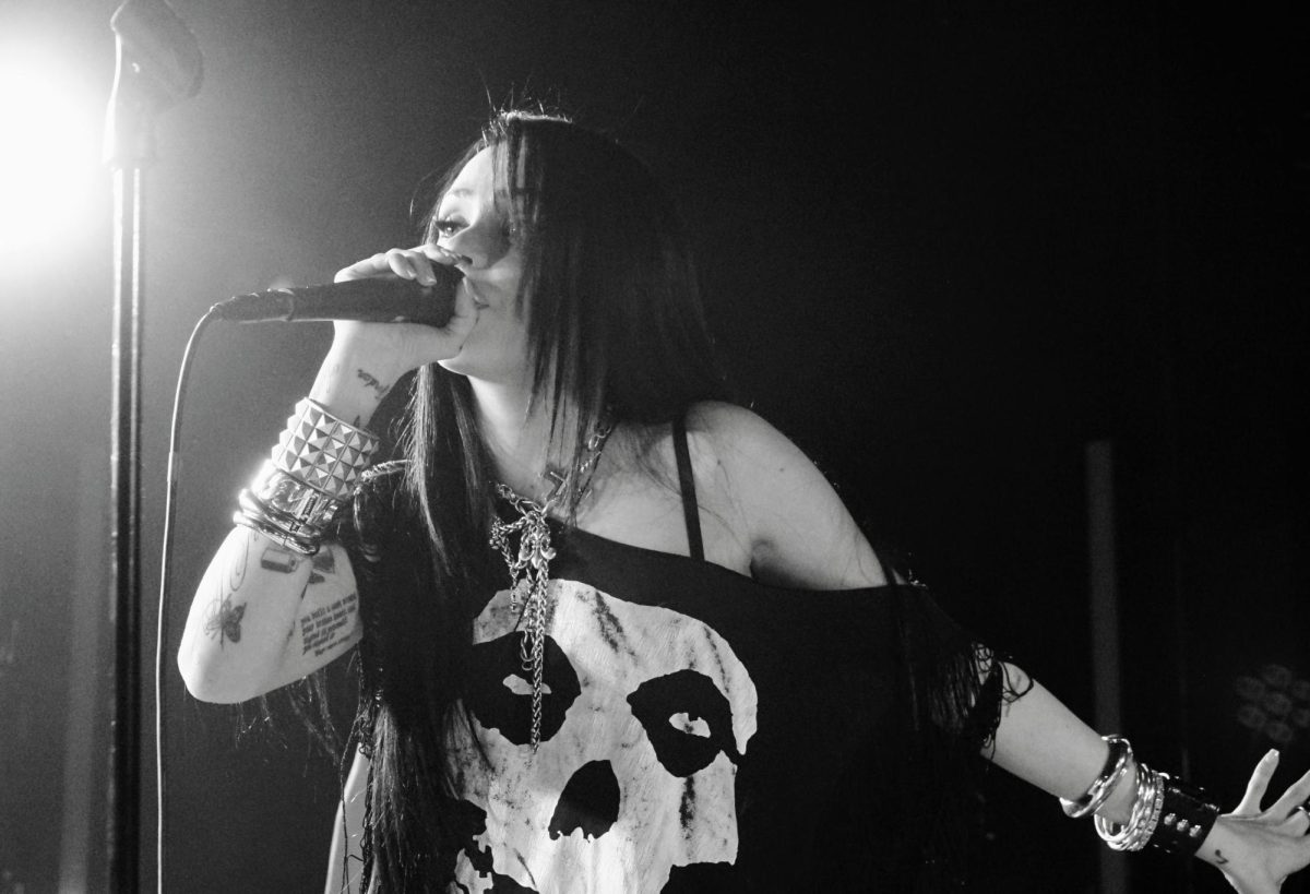 Maggie Lindemann looks up, as photographed Feb. 24, 2026. (Hustler Multimedia/Alysia Shang) 