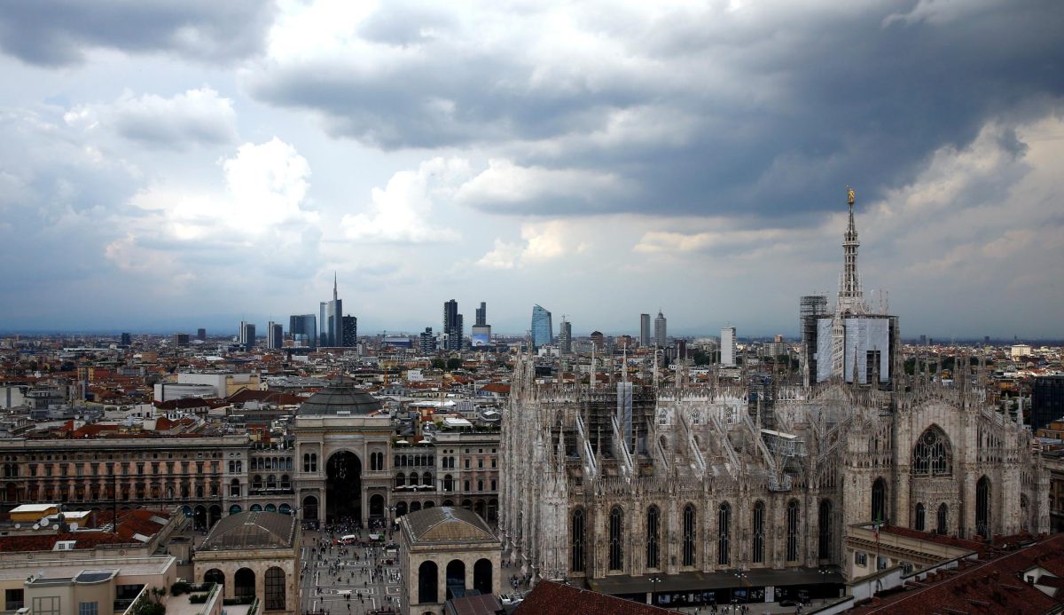 Duomo's cathedral and Porta Nuova's financial district are seen in Milan, Italy, May 16, 2018. REUTERS/Stefano Rellandini