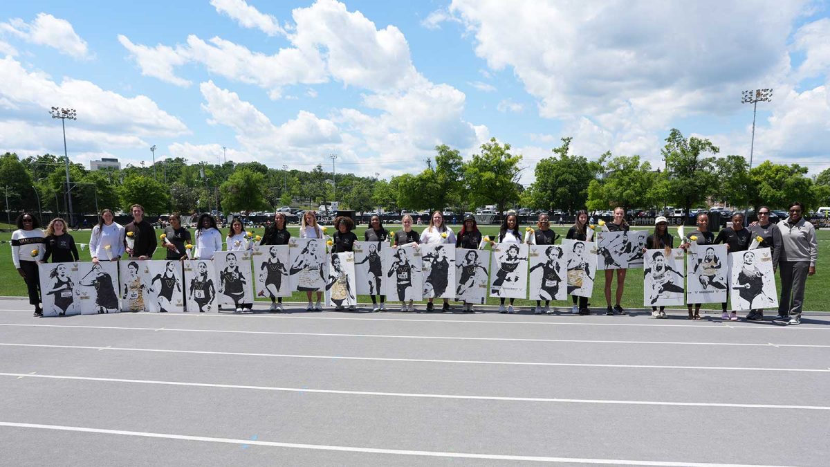 Senior recognition ceremony for Vanderbilt Track and Field’s Class of 2026, as photographed May 2, 2026. (Photo courtesy of Vanderbilt Athletics)