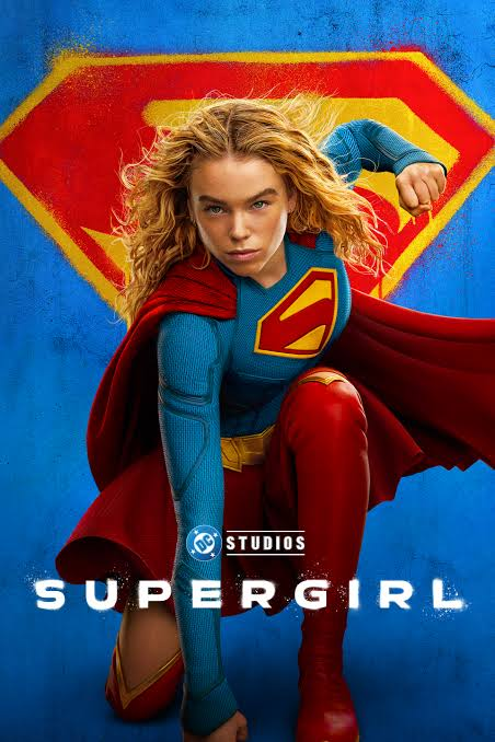 A promotional poster advertises “Supergirl.” (Photo courtesy of DC Studios/Warner Bros. Pictures)